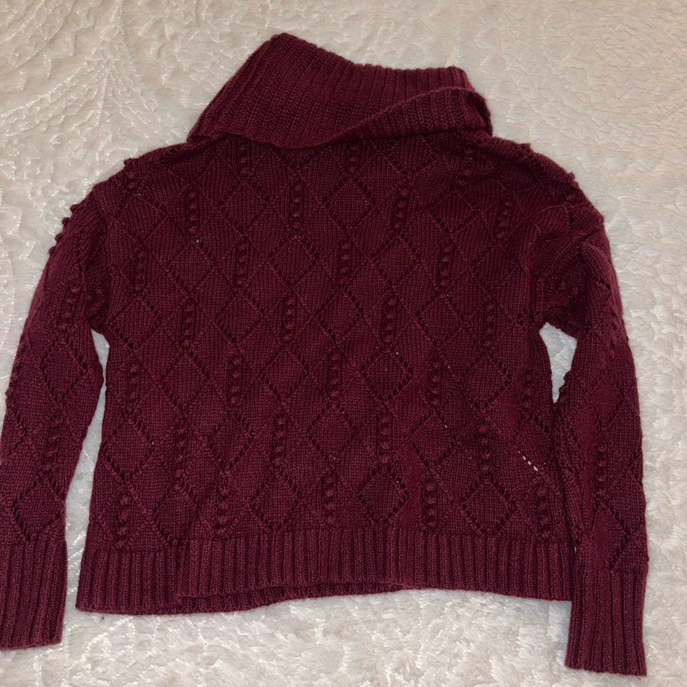LOFT maroon sweater S *brand new*